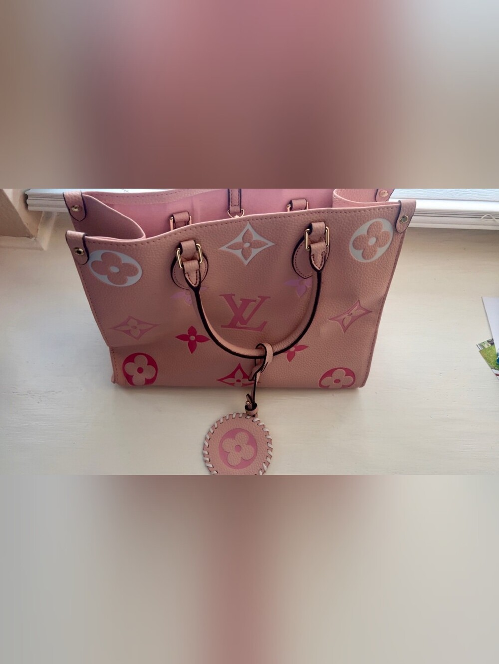Iconic Pink Multicolor Monogram Tote